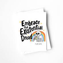 Load image into Gallery viewer, Embrace the existential dread with our Funny Mental Health Card!
