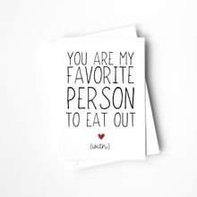 Load image into Gallery viewer, Celebrate your relationship with a card that combines humor and romance, perfect for couples who bond over their love of food.
