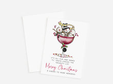 Load image into Gallery viewer, Girls&#39; Holiday Card - Santa&#39;s List Shenanigans for Best Friends
