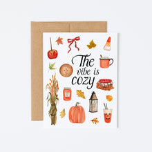 Load image into Gallery viewer, Send a touch of coziness with our autumn note cards today!
