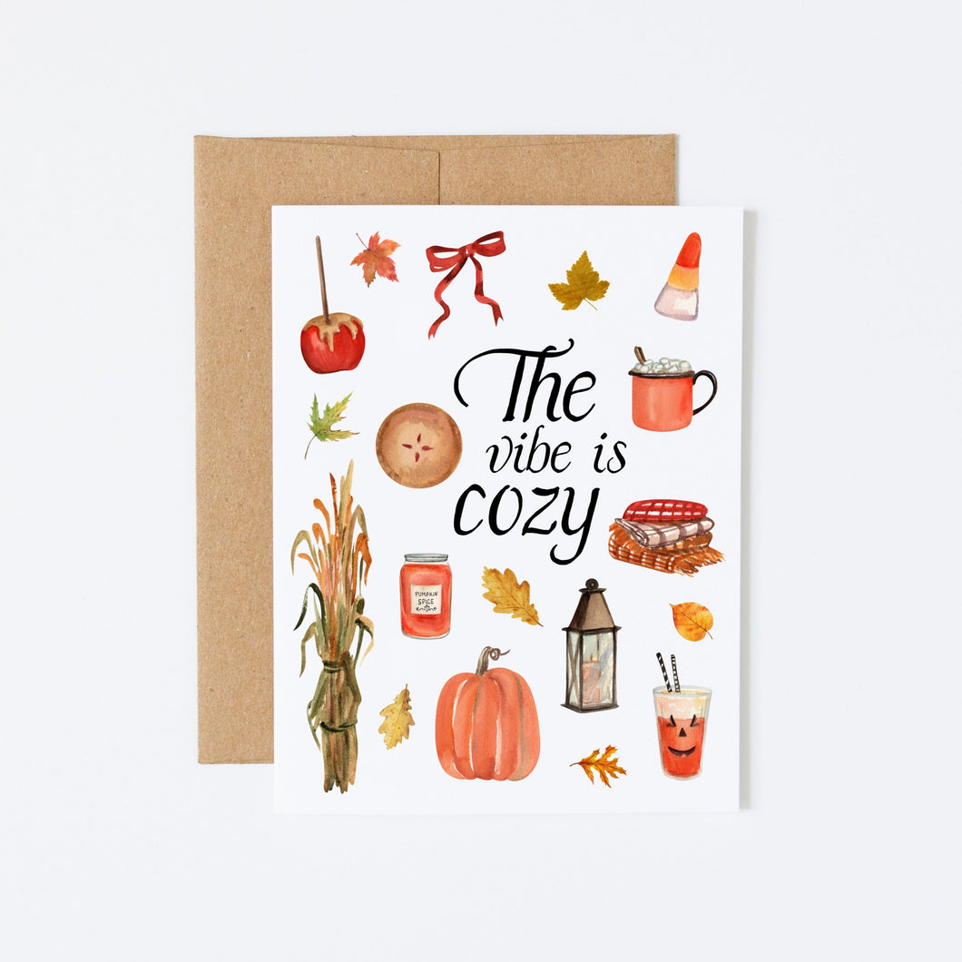 Send a touch of coziness with our autumn note cards today!