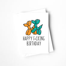 Load image into Gallery viewer, Humorous Adult Birthday Card - Fun Balloon Animal Design
